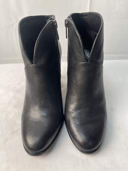 Women's Black Leather Dress Shoe Boot Size 6M