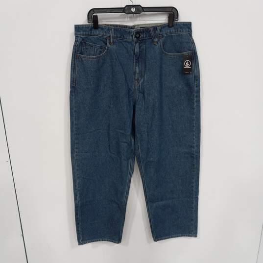 Volcom Men's Billow Tapered Denim Jeans Size 34 NWT image number 1