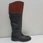 Sesto Meucci Italy Leather Pull On Knee Riding Boots 6.5 B image number 1