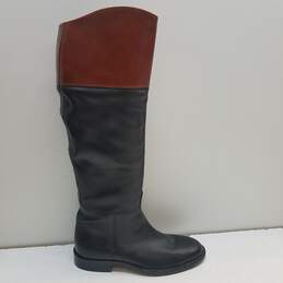 Sesto Meucci Italy Leather Pull On Knee Riding Boots 6.5 B