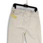 NWT Womens White Denim High Rise Light Wash Pockets Flared Jeans Size 30 image number 4