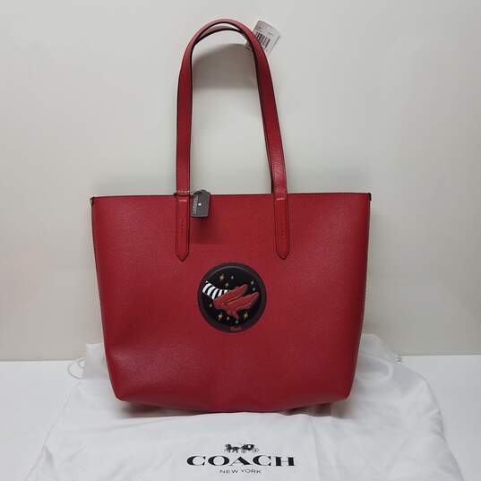 Coach Wizard Of Oz Highline Red Tote With Motif image number 1