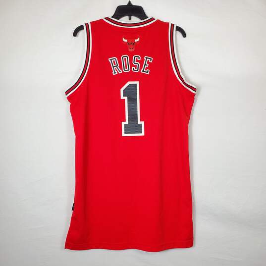 NBA Adidas Men Red Chicago Bulls Basketball Jersey S image number 2