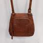 Women's Brown Fossil Leather Shoulder Bag Purse image number 2