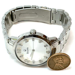 Designer Bulova C8331096 Silver-Tone Stainless Steel Analog Wristwatch alternative image