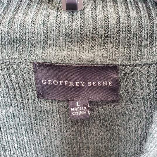 Geoffrey Beene Men Green Knitted Sweatshirt L NWT image number 3