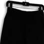 Womens Black Elastic Waist Flat Front Pull-On Skinny Leg Capri Pants Size M image number 3
