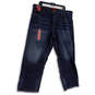 NWT Mens Blue Dark Wash Relaxed Fit Denim Straight Leg Jeans Size 44x30 image number 1