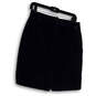 Womens Blue Denim Pockets Flat Front Back Slit Straight & Pencil Skirt Sz 4 image number 1
