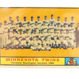 1961 Minnesota Twins Topps Team Checklist #542 High Number alternative image