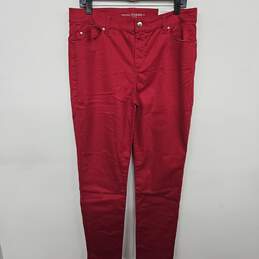 Chico's The Platinum Jeggings Red