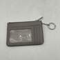 Womens White And Silver Monogram Jet Set Travel Wristlet Coin Wallet Purse image number 2