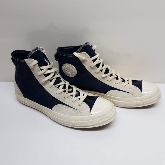 Chuck Taylor Converse Blue White High Top Sneakers image number 1