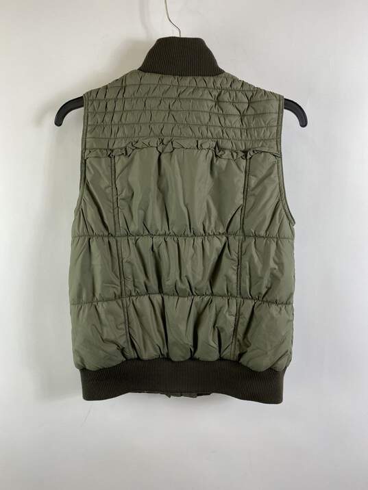 Sanctuary Clothing Women Green Puffer Vest Jacket XS NWT image number 2