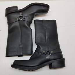 Dayton Black Leather Cowboy Boots Size 10 alternative image