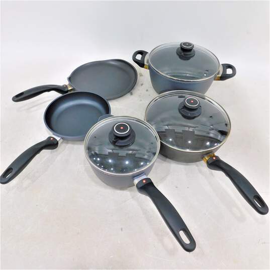 Swiss Diamond 8pc Kitchen Cookware Pots Pans Lids Skillet Pan image number 1