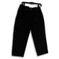 Womens Black Denim Dark Wash Pocket Stretch Regular Fit Cropped Jeans Sz 10 image number 1