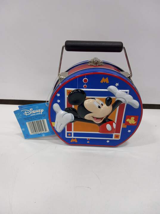 Disney Mickey Mouse Tin Lunch Box NWT image number 2
