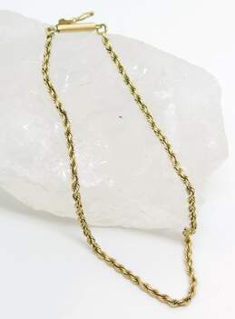 14K Yellow Gold Twisted Rope Chain Bracelet 2.5g