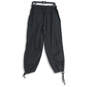 NWT Womens Black Relaxed Fit Drawstring Parachute Trouser Pants Size Small image number 2