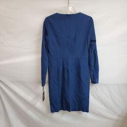 Worth New York Stone Blue Long Sleeved Shift Dress WM Size 6 NWT alternative image