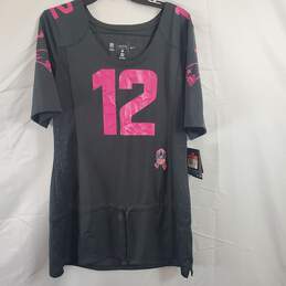 Nike NFL Women Grey #12 Brady Jersey L NWT