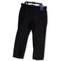 NWT Mens Black Flat Front Slash Pocket Straight Leg Dress Pants Size 40X30 image number 1