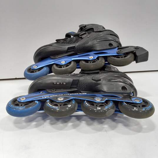 Schwinn Unisex Blue And Black Rollerblades Adjustable Size 6-7.5 image number 5