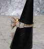 14K Yellow Gold CZ Ring Size 6 - 4.3g image number 3