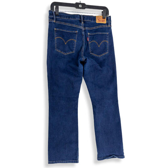 Womens Blue Denim Medium Wash 5-Pocket Design Straight Leg Jeans Size 29 image number 2