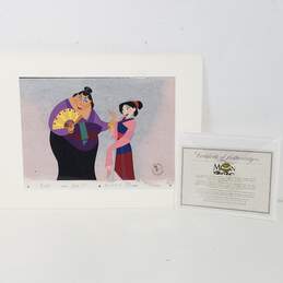 Disney Limited Edition Character Cel from Mulan with COA