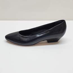 Joyce Women’s Black Leather Heel Shoes Sz 5.5