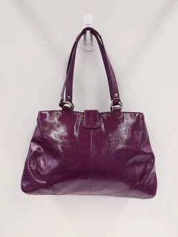 COACH F19711 Carryall Soho Plum Purple Patent Leather Tote Bag alternative image
