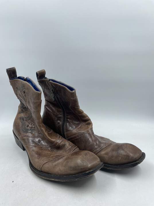 Mark Nason Brown Square-Toe Boots M 12 image number 3