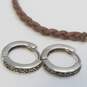 Sterling Silver Multi-Gemstone Bracelet + Ring + Earring Bundle 5pcs 12.2g image number 6