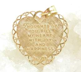 14K Yellow Gold For My Someone Special Heart Pendant 2.3g alternative image