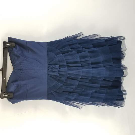 BCBGMazazria Women Blue SAS Strapless Dress Mini with slip S 4 image number 1
