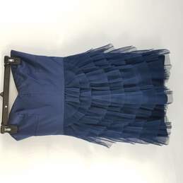 BCBGMazazria Women Blue SAS Strapless Dress Mini with slip S 4