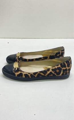 Michael Kors Horse Hair Leopard Print Ballet Flats Loafers Shoes 6 M