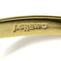 Designer J.Crew Gold-Tone Mercantile Cube Ends Fashionable Cuff Bracelet image number 4