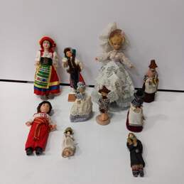 Bundle of 12 Assorted Dolls In Various Types & Sizes