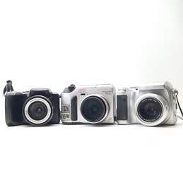 Kodak, Olympus, Fujifilm Digital Camera Lot of 3