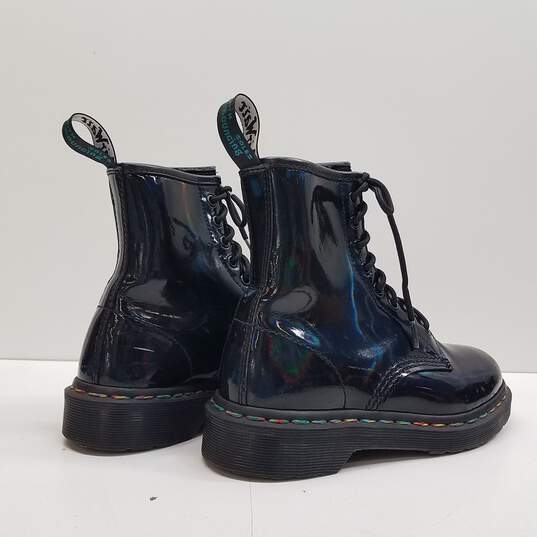 Dr. Martens 1460 Pascal Patent Iridescent Boots Black 6 image number 4