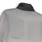 NWT Mens White Gray Long Sleeve Mock Neck Pockets Full-Zip Jacket Size S image number 1