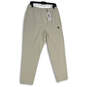 NWT Mens White Elastic Waist Slash Pocket Drawstring Sweatpants Size L image number 1