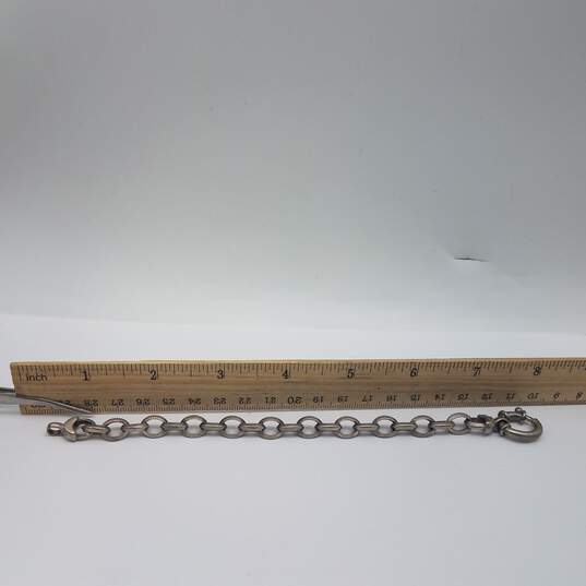 Milor Sterling Silver Rolo Chain 7 1/2 Inch Bracelet 23.1g image number 6