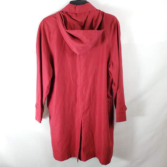 London Fog Women Red Trench Coat M image number 4