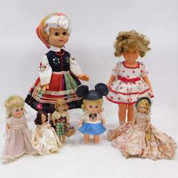 Vntg Dolls Lot Various Sizes & Brands Ideal Shirley Temple Horsman & Unmarked