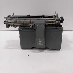 Vintage 1950's Royal KMG Light Grey Ribbon Typewriter w/ Cover alternative image
