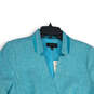 NWT Womens Blue Notch Lapel Single Breasted Two Button Blazer Size 12 image number 3